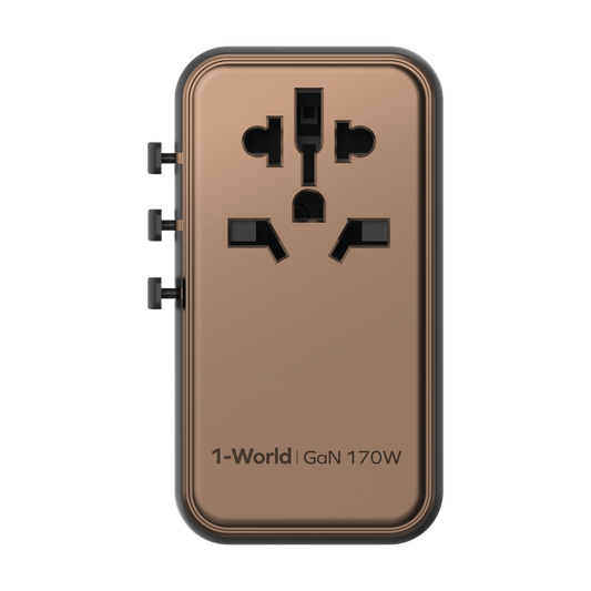 MOMAX 1-WORLD 170W GAN 4 PORT TRAVEL ADAPTER