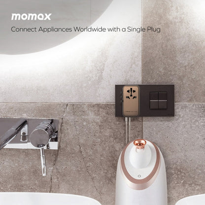 MOMAX 1-WORLD 170W GAN 4 PORT TRAVEL ADAPTER