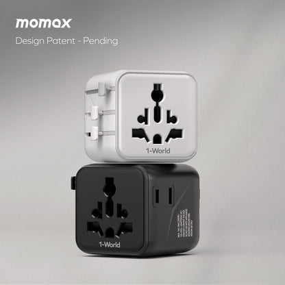 MOMAX 1-WORLD 20W TRAVEL ADAPTOR