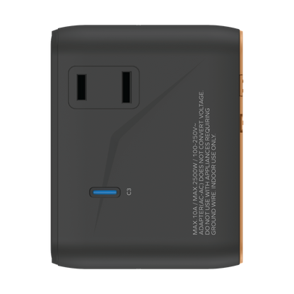 MOMAX 1-WORLD2 GAN 70W 5-PORT USB-C AC TRAVEL ADAPTOR
