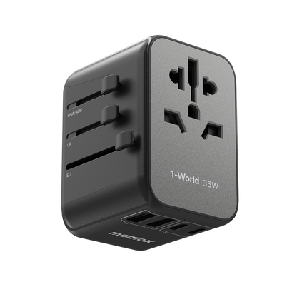 MOMAX 1WORLD PD35W 5 PORTS AC TRAVEL CHARGER