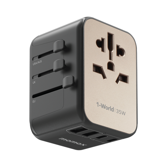 MOMAX 1WORLD PD35W 5 PORTS AC TRAVEL CHARGER