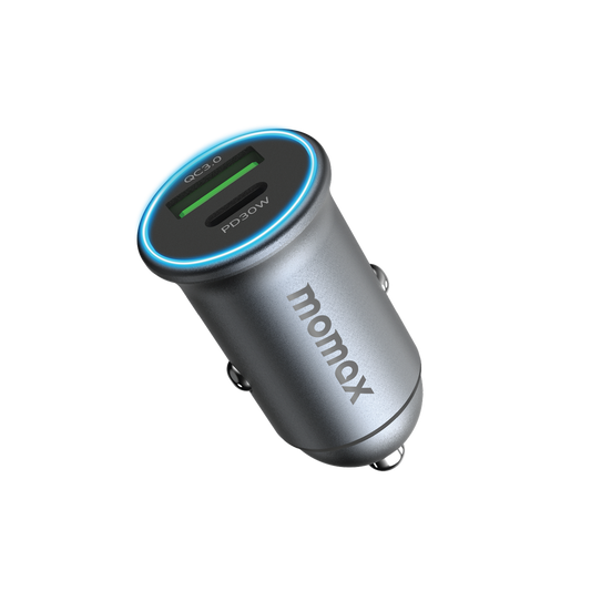 MOMAX MOVE 30W DUAL PORT CAR CHARGER