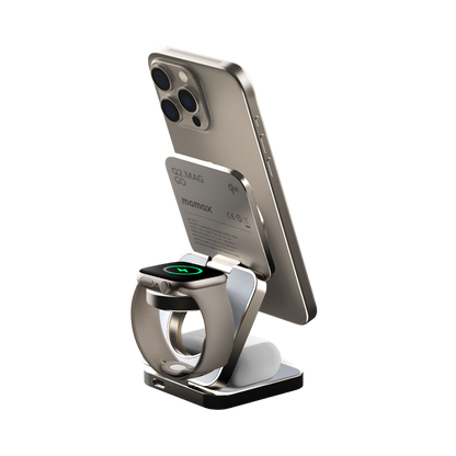 MOMAX Q2 MAG GO Qi 2 15W 3IN1 MAGNETIC WIRELESS CHARGING STAND