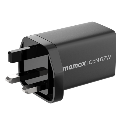 MOMAX ONEPLUG 67W 3 PORT GAN WALL CHARGER