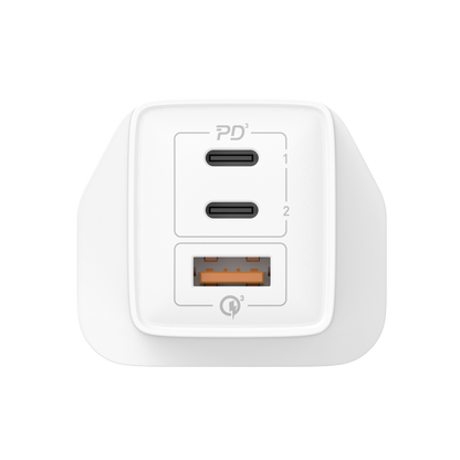 MOMAX ONEPLUG 67W 3 PORT GAN WALL CHARGER