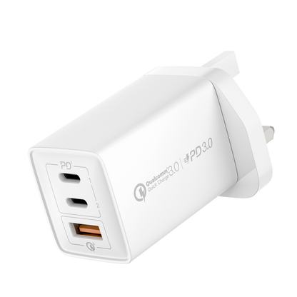 MOMAX ONEPLUG 67W 3 PORT GAN WALL CHARGER