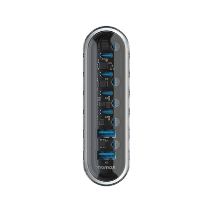 MOMAX 1-CHARGER FLOW PLUS PD 120W 6 PORTS GAN DESKTOP CHARGER