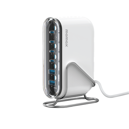 MOMAX 1-CHARGER FLOW PLUS PD 120W 6 PORTS GAN DESKTOP CHARGER