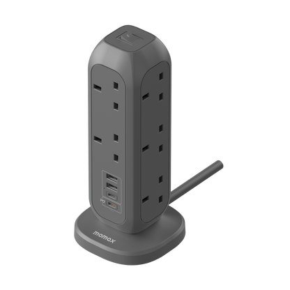 MOMAX ONEPLUG 11-OUTLET POWER STRIP WITH USB