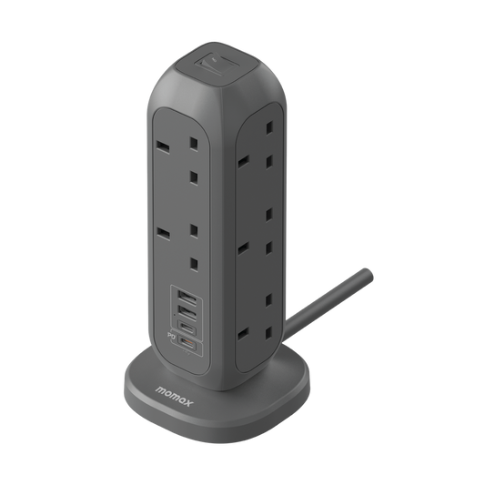 MOMAX ONEPLUG 11-OUTLET POWER STRIP WITH USB