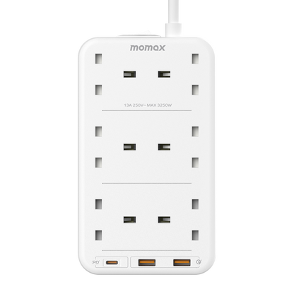 MOMAX ONEPLUG 6 OUTLET CUBE EXTENSION SOCKET WITH US