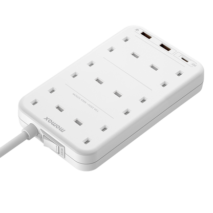 MOMAX ONEPLUG 6 OUTLET CUBE EXTENSION SOCKET WITH US
