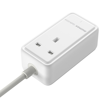 MOMAX ONEPLUG 65W GAN EXTENSION CORD WITH USB