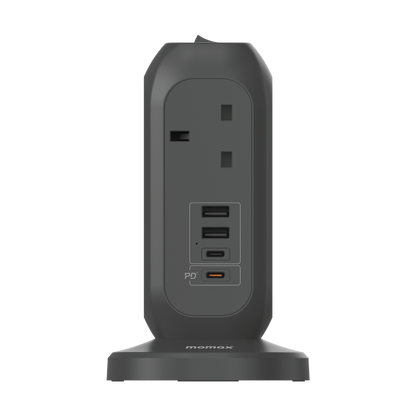 MOMAX ONEPLUG 7-OUTLET POWER STRIP WITH USB