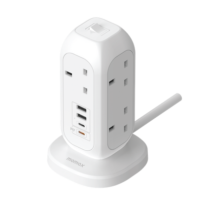 MOMAX ONEPLUG 7-OUTLET POWER STRIP WITH USB