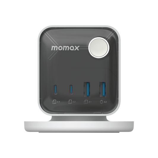 MOMAX 1-CHARGE WORK FLOW 3-OUTLET POWER CUBE WITH USB