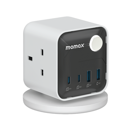 MOMAX 1-CHARGE WORK FLOW 3-OUTLET POWER CUBE WITH USB