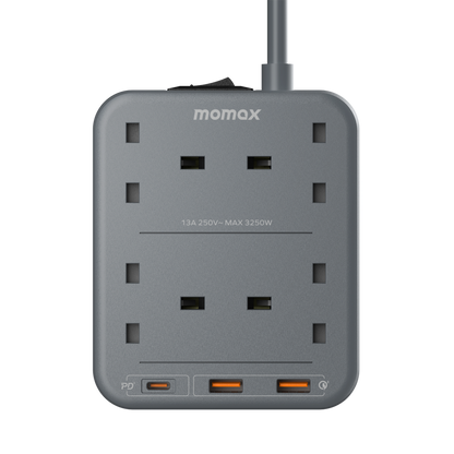 MOMAX ONEPLUG 4 OUTLET POWER STRIP WITH USB