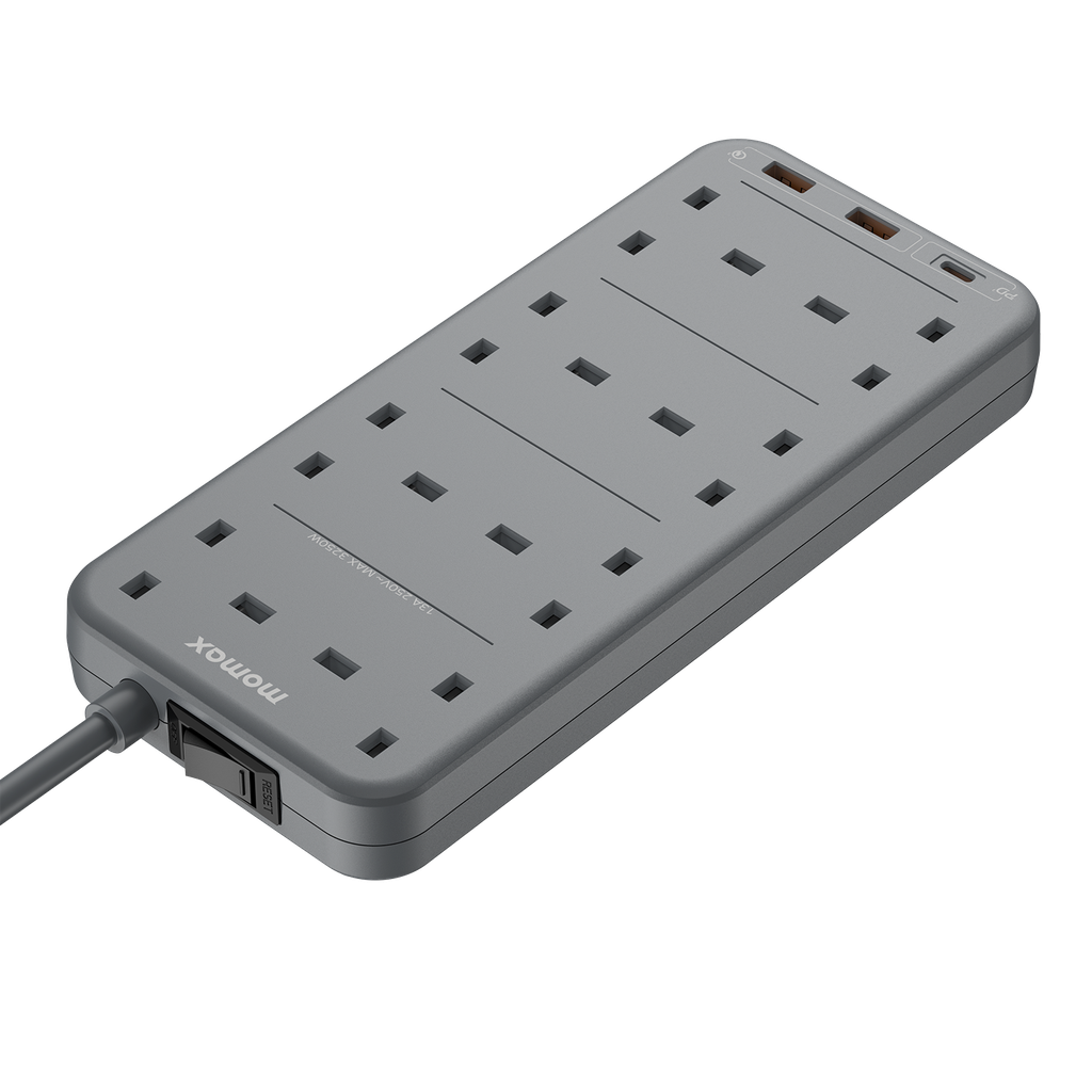 MOMAX ONEPLUG 8 OUTLET POWER STRIP WITH USB