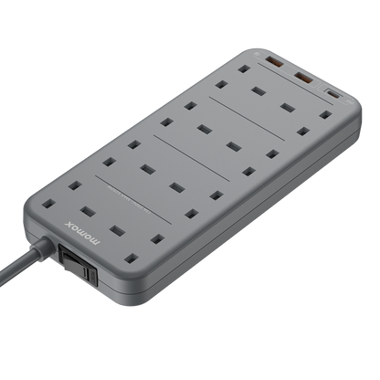 MOMAX ONEPLUG 8 OUTLET POWER STRIP WITH USB