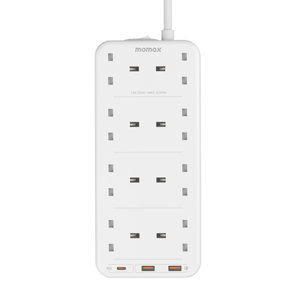 MOMAX ONEPLUG 8 OUTLET POWER STRIP WITH USB