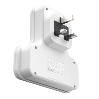 MOMAX ONEPLUG 3 OUTLET T-SHAPED EXTENSION SOCKET WITH USB
