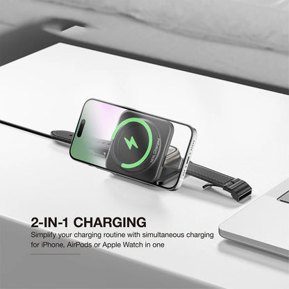 AMAZING THING EXPLORER PRO 2IN1 PD 15W PORTABLE WIRELESS CHARGER WITH 1.2M USB-C TO USB-C CABLE