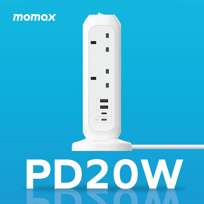 MOMAX ONEPLUG 11-OUTLET POWER STRIP WITH USB