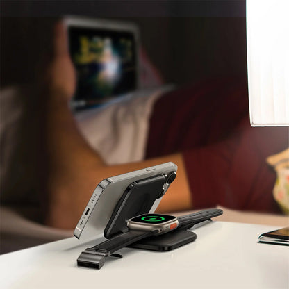 AMAZING THING EXPLORER PRO 2IN1 PD 15W PORTABLE WIRELESS CHARGER WITH 1.2M USB-C TO USB-C CABLE