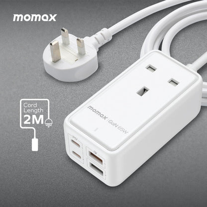 MOMAX ONEPLUG 65W GAN EXTENSION CORD WITH USB