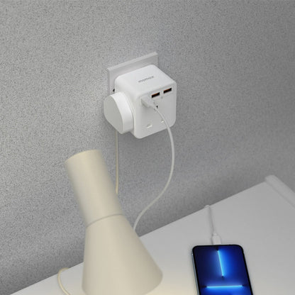 MOMAX ONEPLUG 3 OUTLET CUBE EXTENSION SOCKET WITH USB