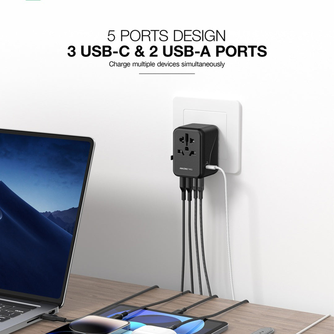 AMAZINGTHING  PD35W 2A+3C Travel Adaptor