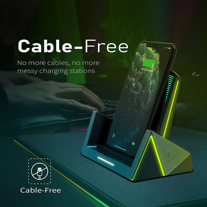 Vertux  VertuCharge-Qi 15W Pro-Gaming Wireless Charging Station