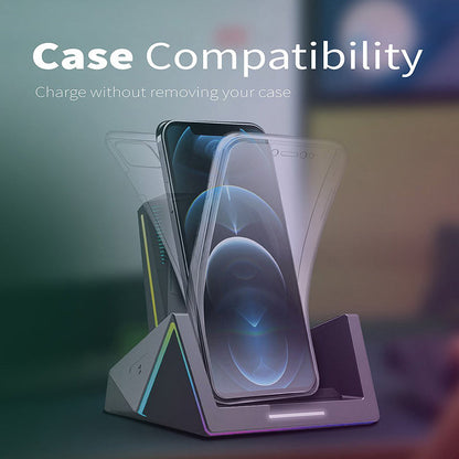 Vertux  VertuCharge-Qi 15W Pro-Gaming Wireless Charging Station