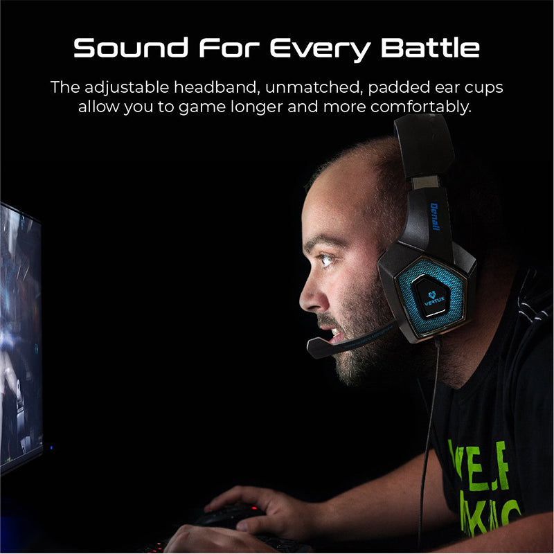 Vertux Denali High Fidelity Surround Sound Gaming Headset