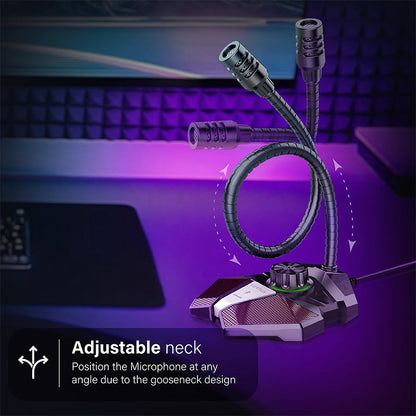 Vertux Condor High Sensitivity Omni-Directional Gaming Microphone With Volume Control