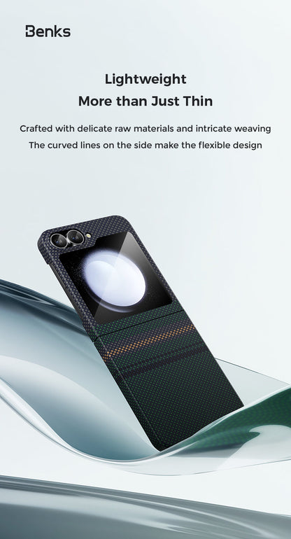 Benks Aurora ArmorAir Case built with Kevlar® for Samsung Z Flip 6