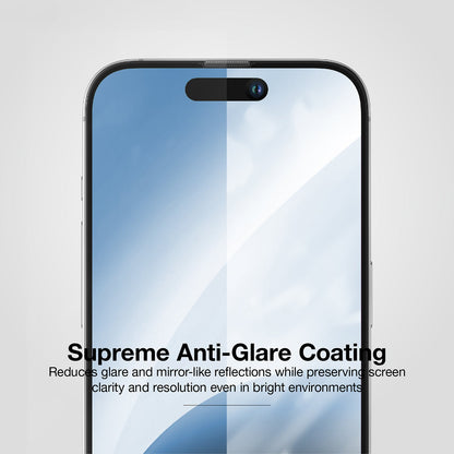 AMAZING THING IPHONE 15 SERIES 2023 2.75D FULLY COVERED  DUST FILTER TITAN GLASS