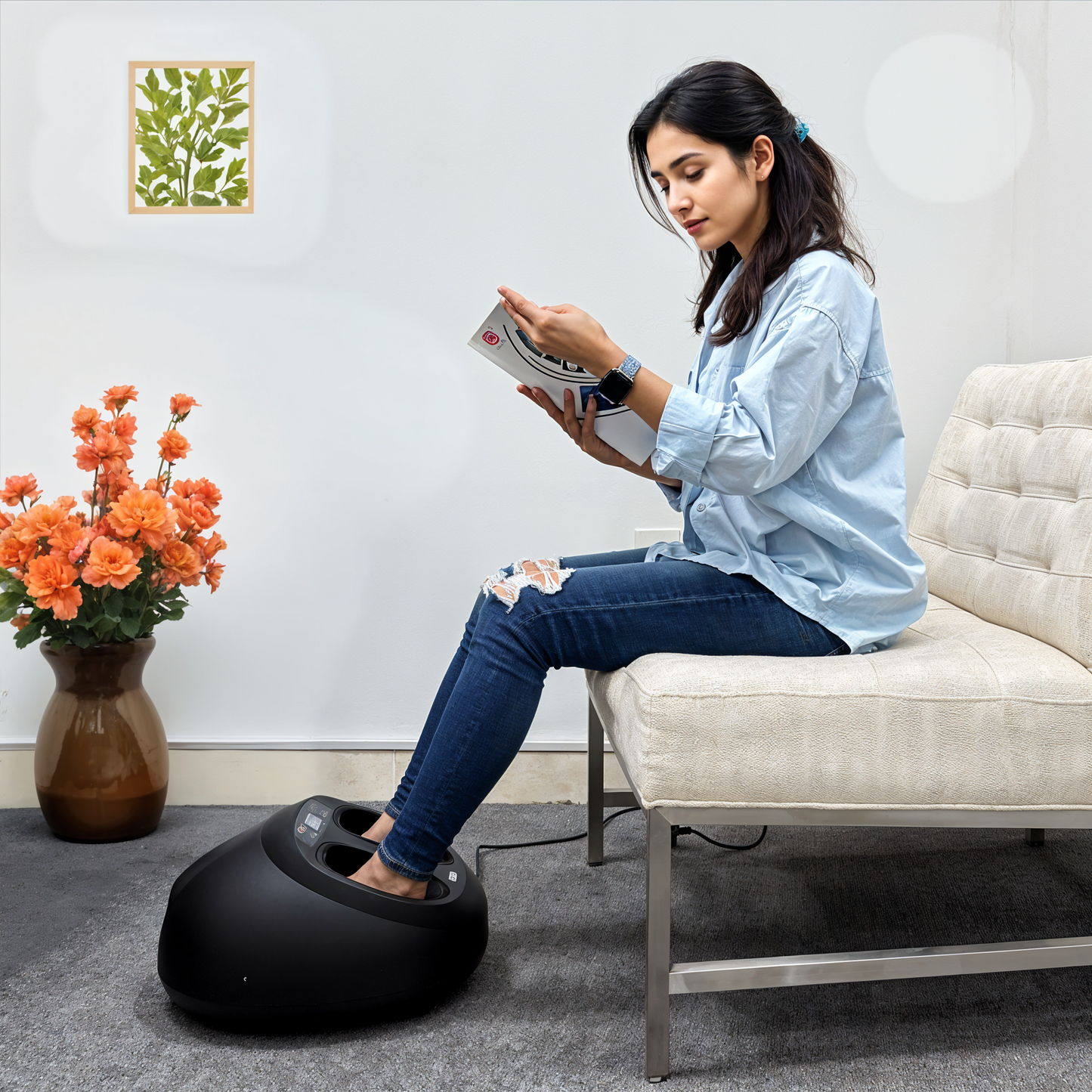 BOLT Portable Foot Massager with Heat, Deep-Kneading