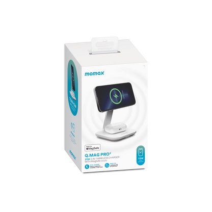 Momax Q.Mag Pro 2 2-in-1 Wireless Charger with MagSafe