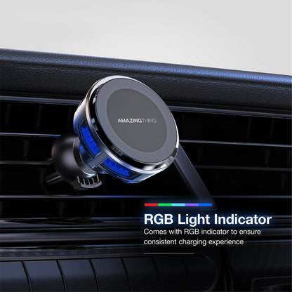 AMAZING THING THERMO-COOLING MAG 15W CAR MOUNT WITH 1.2M USB-C TO USB-C CABLE